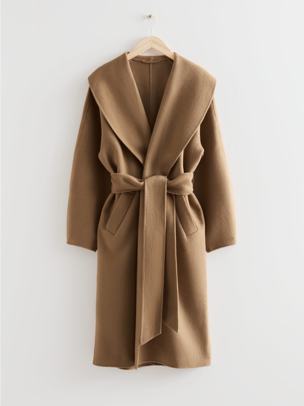 & OTHER STORIES OVERSIZED SHAWL-COLLAR WOOL COAT - Picture 1 of 8